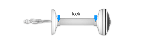20 fisheye camera with pendant mount