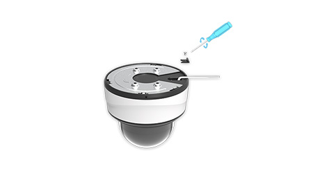9 side cable out of mini ptz dome camera