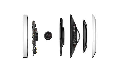 2 top cover, anti-reflection panel, middle cover, inner cover, 12MP Lens, main board and basic plate