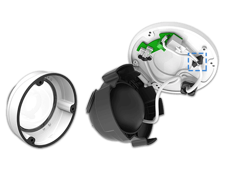 8 connet thernet cable with pro dome camera